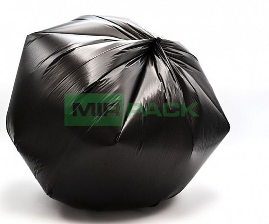 Мешки для мусора 60 л, 8 мкм, 50 шт, черные, 60х80 см, в корзину, черные, ХИТ - Вид 2